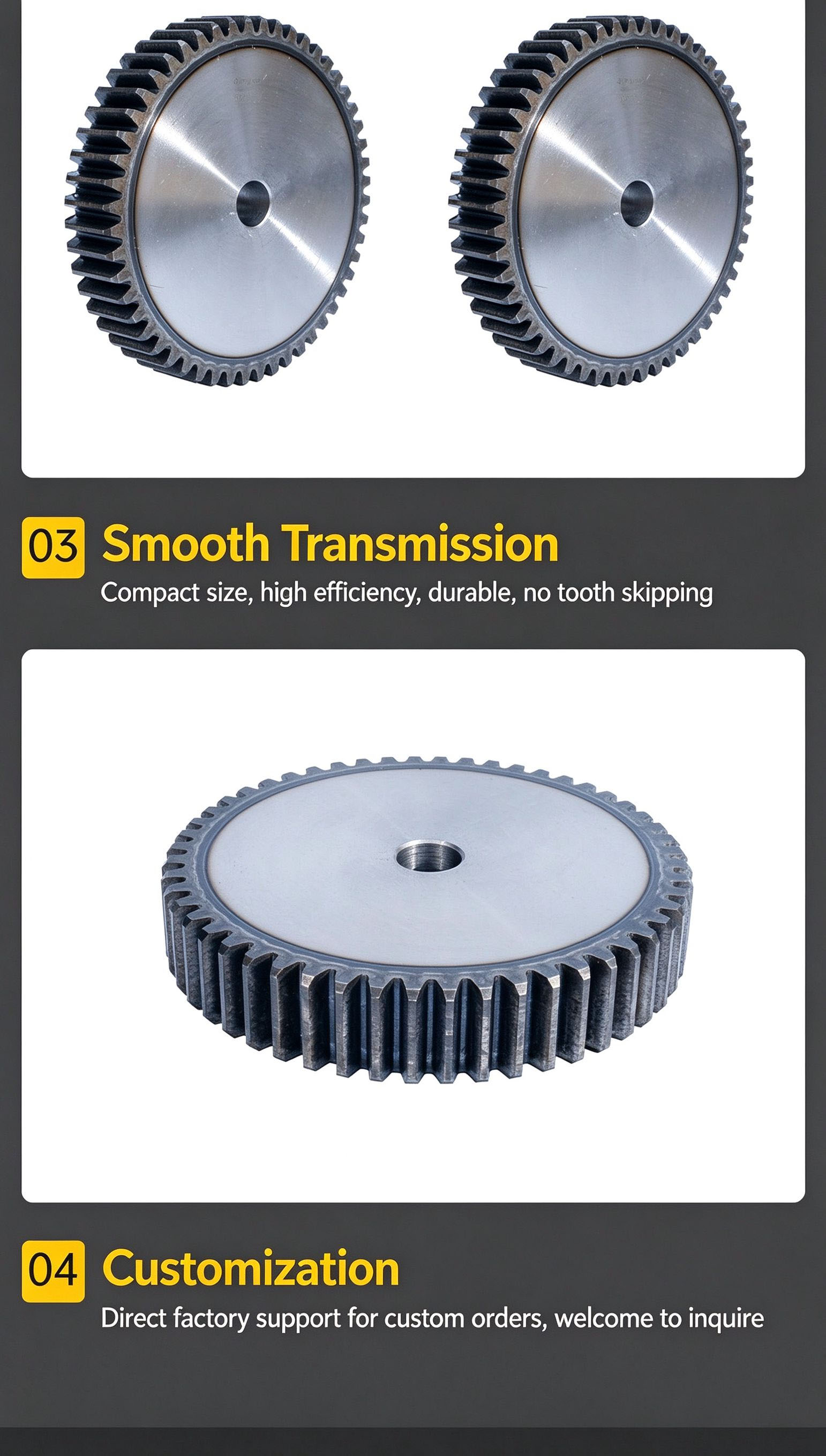 Sprocket - Sprocket with 2 modules and 10