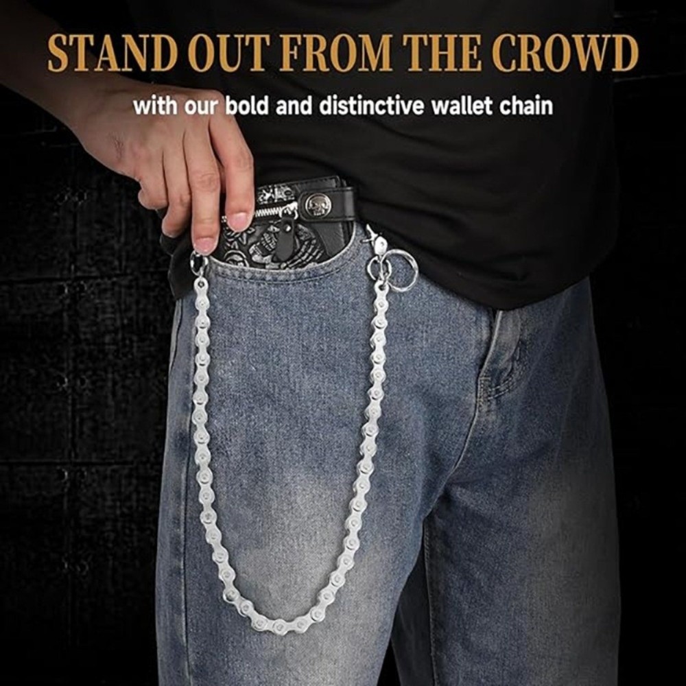 Bicycle Chain - Hip Hop Style Silver Waist Chain