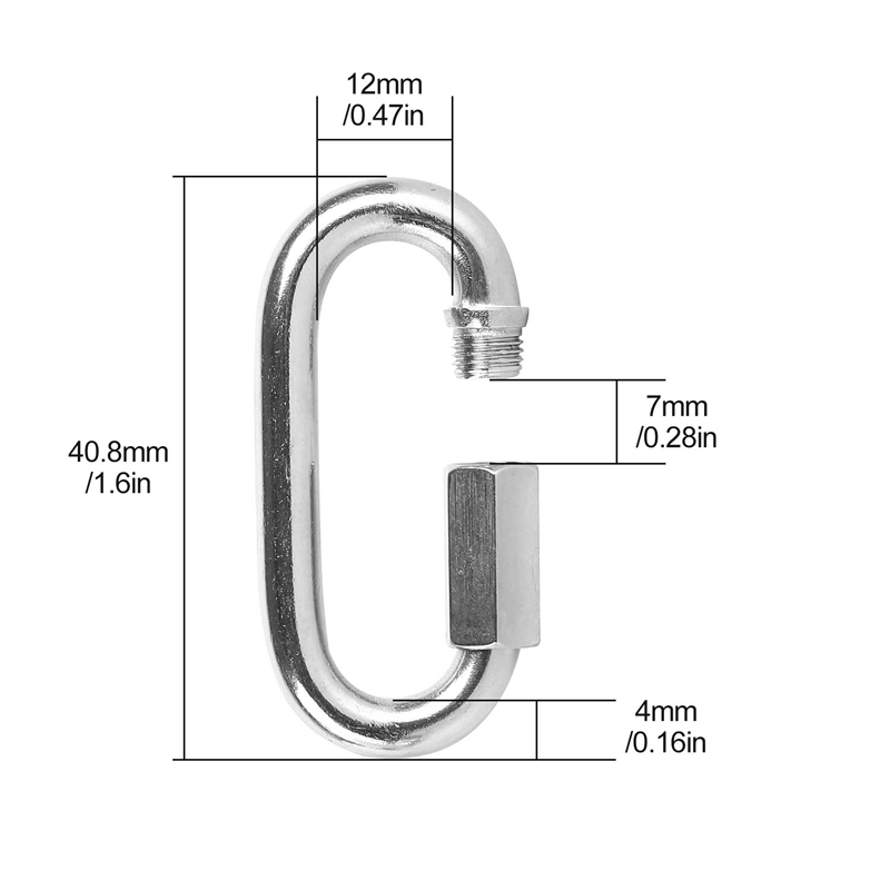 12 Pcs Quick Link 4MM Stainles - Steel Chain ulasan dan harga