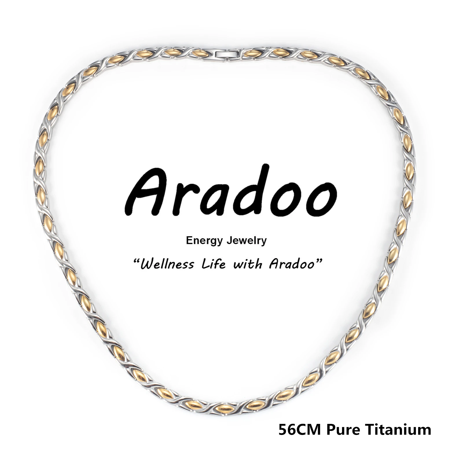 ARADOO Pure Titanium Necklace  - Ansi Chain ulasan dan harga