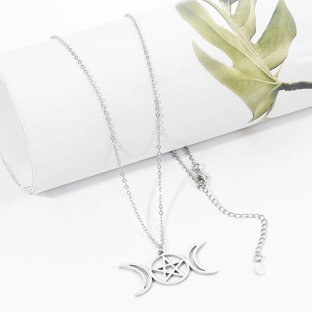 Creative Trend Double Moon Hol - Steel Chain ulasan dan harga