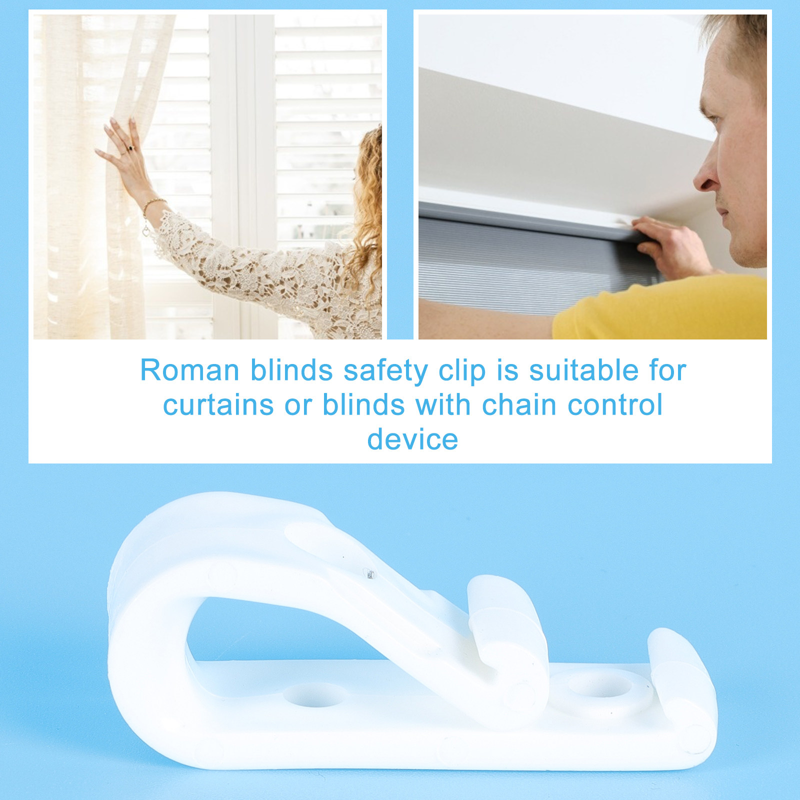 8Pcs Window Blind Safety Clips - Roller Chain ulasan dan harga